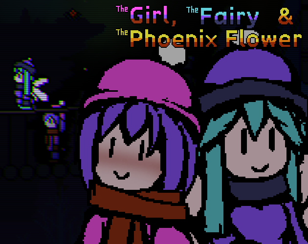 Girl, Fairy & Phoenix Flower